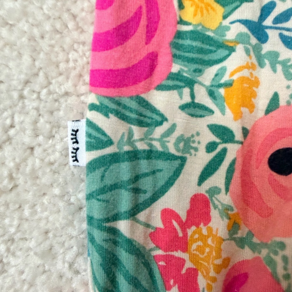 Little Sleepies Pink Floral Kids Zipper Convertible One Piece - size Newborn - Picture 13 of 14